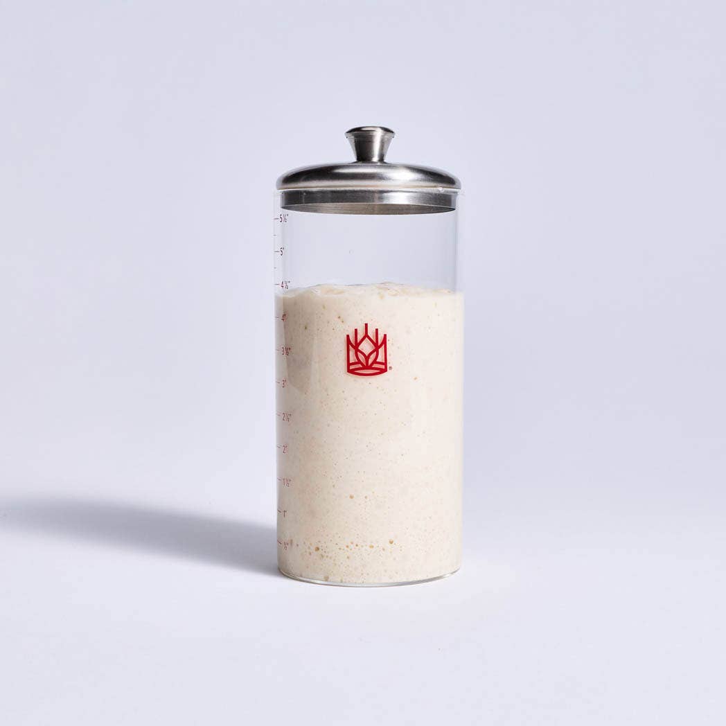 HIC - Harold Import Co. - Petite Glass Sourdough Storage Crock Set