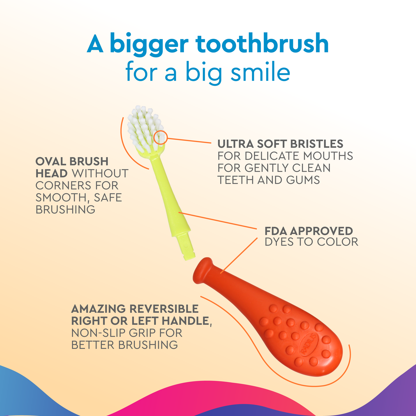 RADIUS - Big Kidz Forever Brush with Replaceable Head