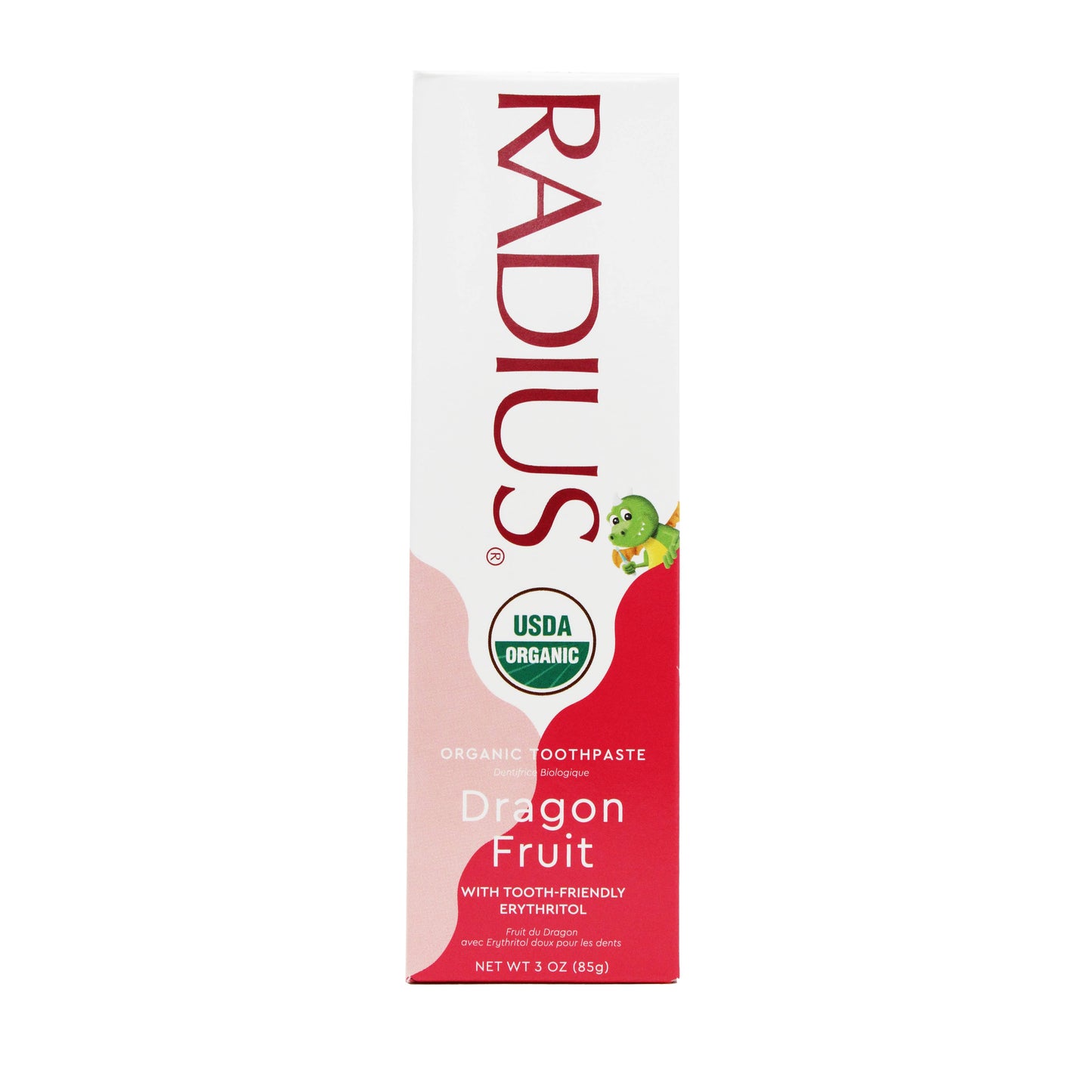 RADIUS - USDA Organic Children's Dragon Fruit Toothpaste, 6 mo +, 3oz
