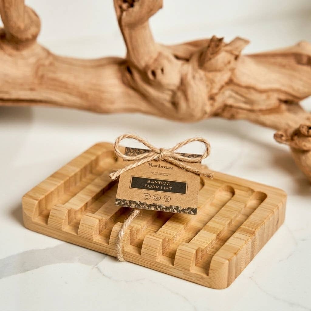 Bamboo Switch - Slatted Bamboo Soap Lift