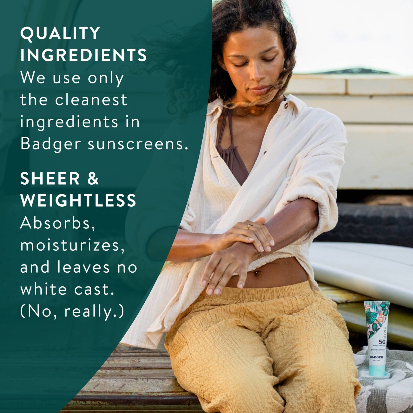 Badger - Badger Mineral Daily Sunscreen SPF 50, with Zinc Oxide