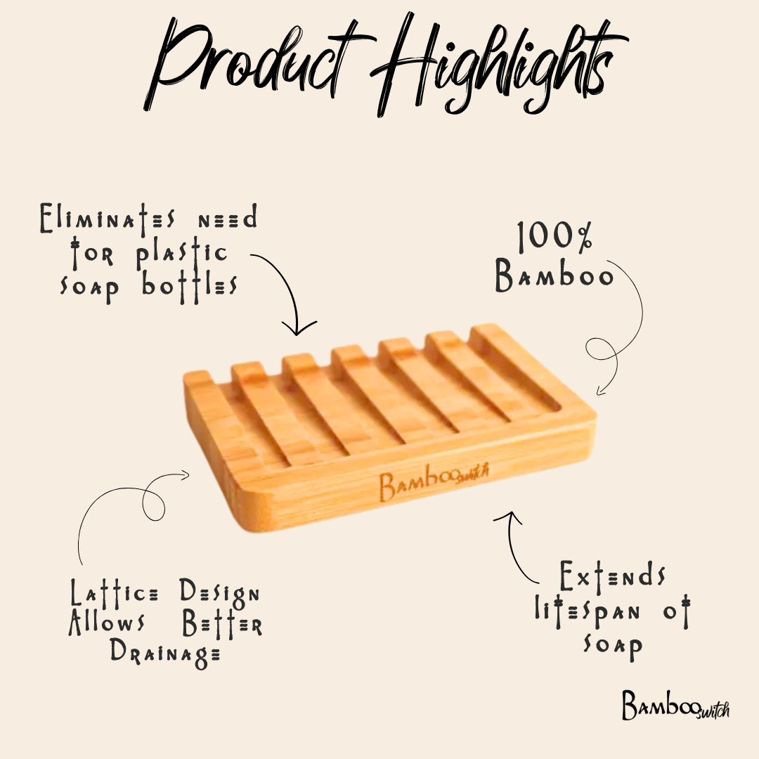 Bamboo Switch - Slatted Bamboo Soap Lift