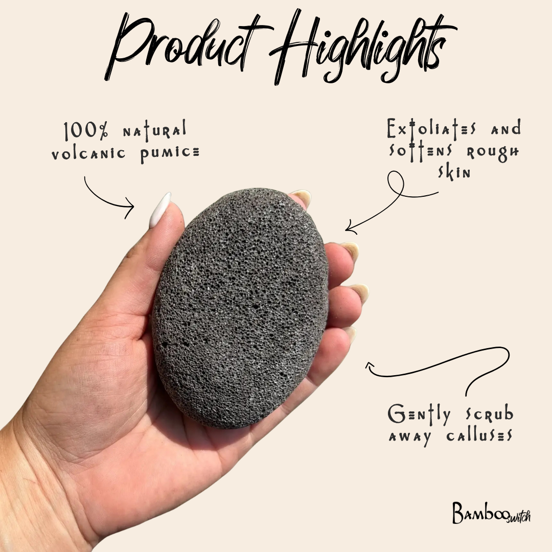 Bamboo Switch - Large Natural Pumice Foot Stone | Earth Day Bestseller