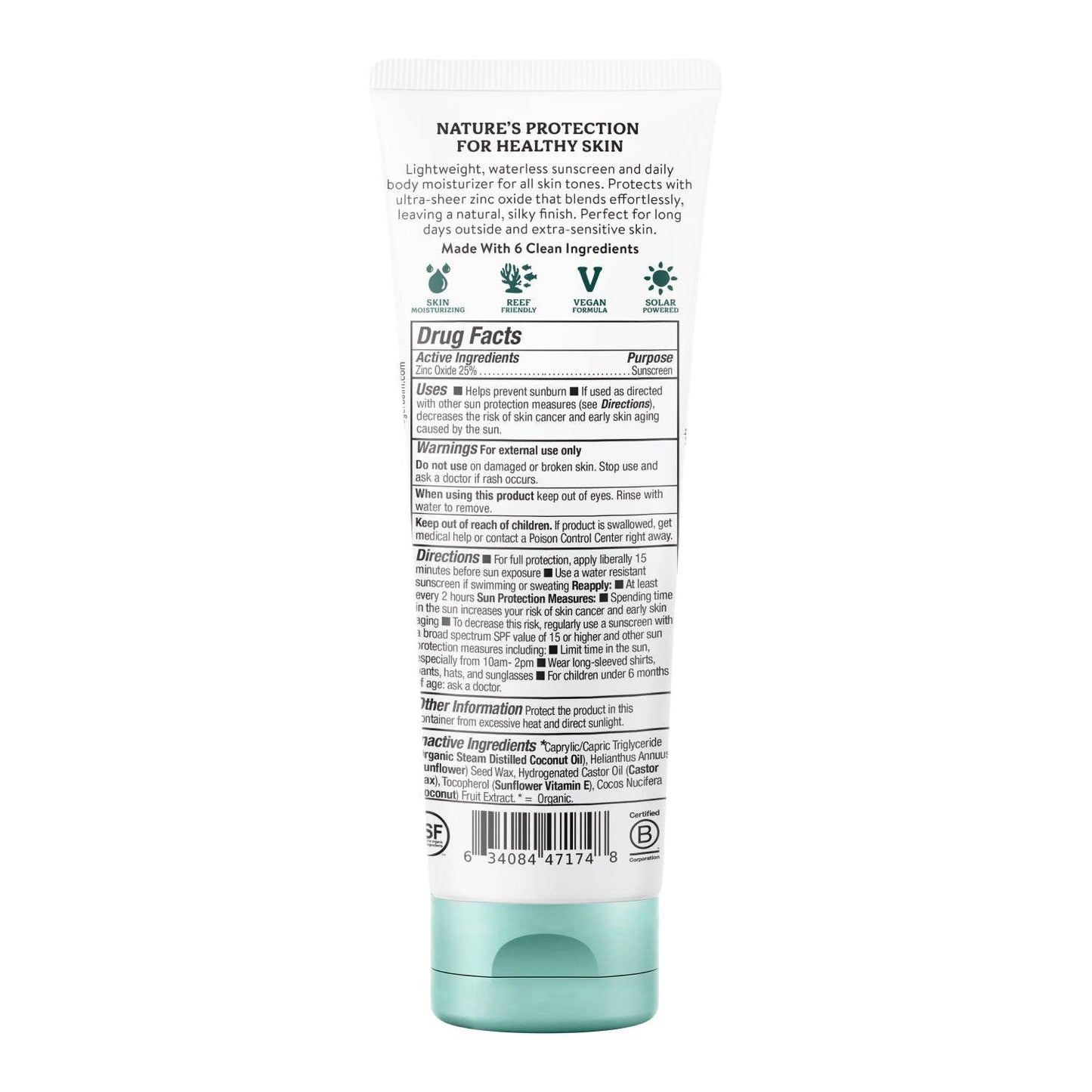 Badger - Badger Mineral Daily Sunscreen SPF 50, with Zinc Oxide