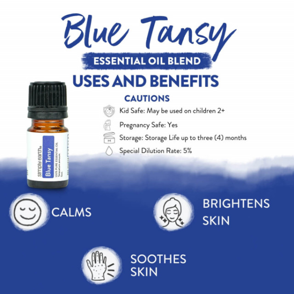 Simply Earth - Organic Blue Tansy Essential Oil