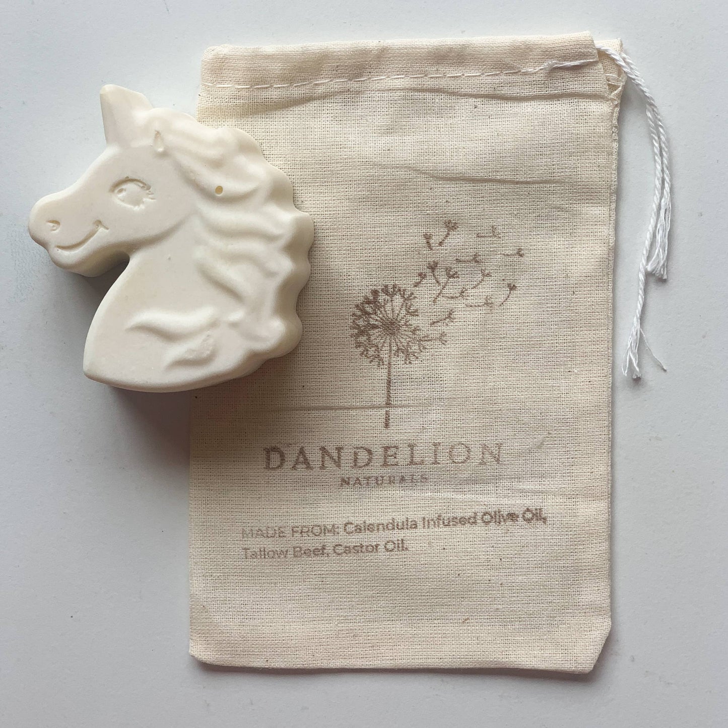 Dandelion Naturals - Unicorn Tallow Soap | Animal Soap | Kid Soap | Tallow Bar