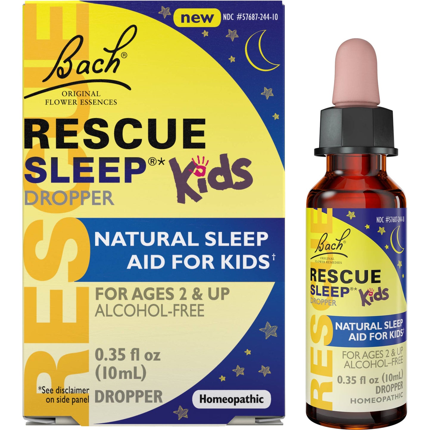 RESCUE & Bach Original Flower Remedies - Bach Rescue Sleep KIDS Natural Sleep Aid Dropper 10mL