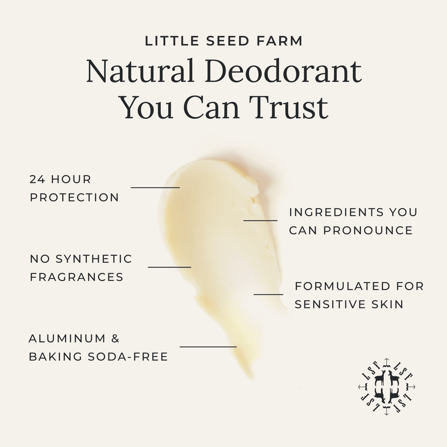 Little Seed Farm - Rosemary Patchouli Deodorant Cream