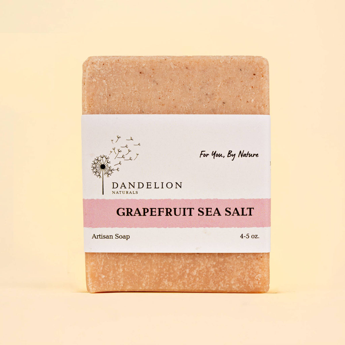 Dandelion Naturals - Grapefruit Sea Salt Bar Soap | Essential Oil Bar Soap