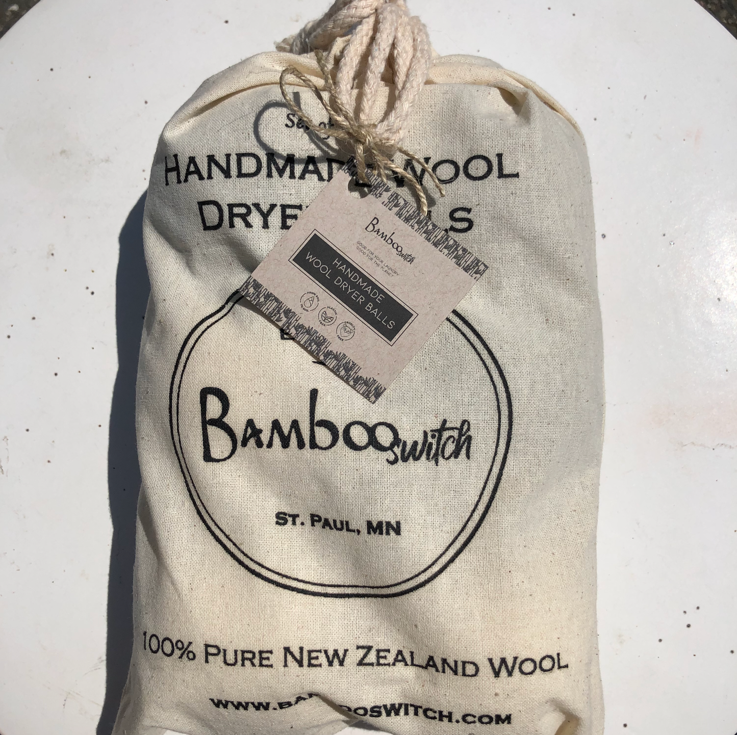 Bamboo Switch - Set of 6 Organic Wool Dryer Balls | Earth Day Bestseller