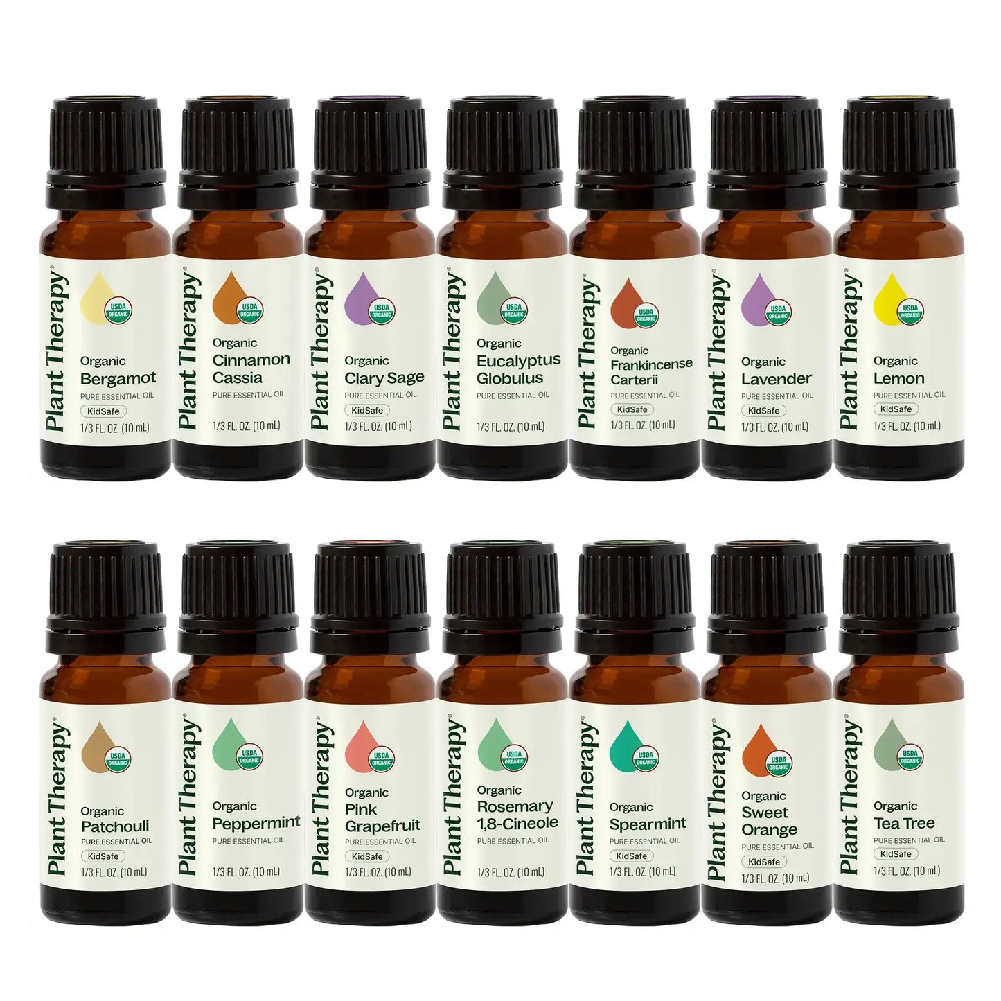 Plant Therapy - Top 14 Organic Essential Oils Singles Set