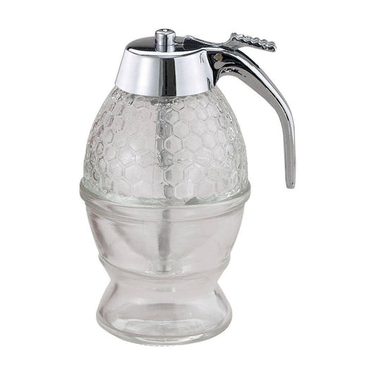 HIC - Harold Import Co. - Glass Syrup Dispenser with Stand – No-Drip 8oz Server