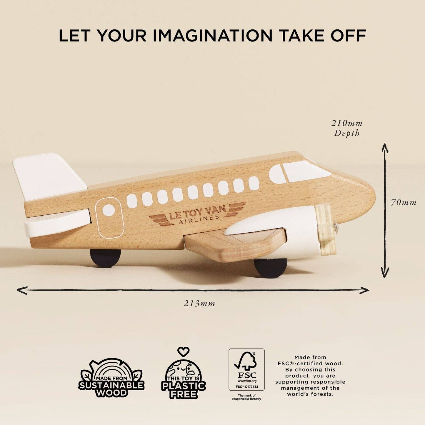 Le Toy Van, Inc. - Wooden Toy Plane