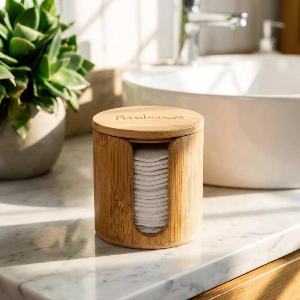 Bamboo Switch - Bamboo Facial Rounds Holder