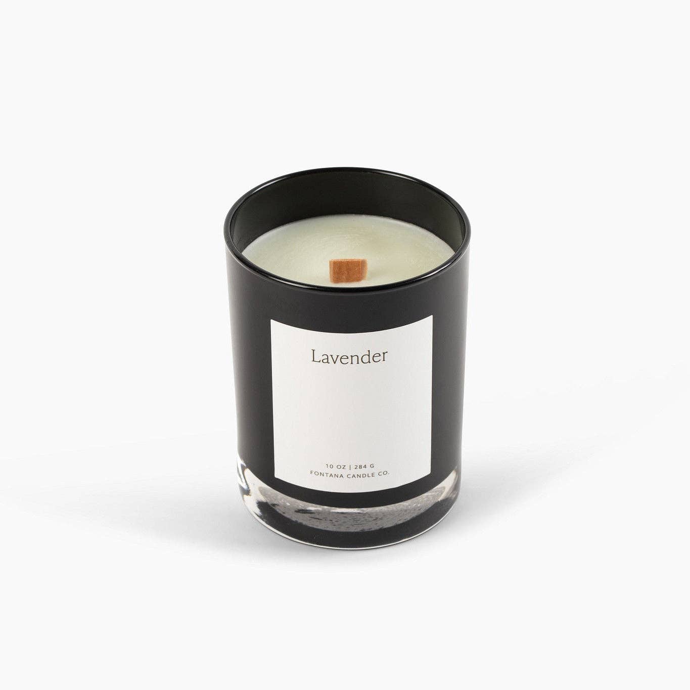 Fontana Candle Co. - Lavender Beeswax & Essential Oil Noir Black Glass Candle