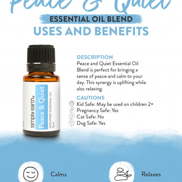 Simply Earth - Peace & Quiet Essential Oil Blend 15ml