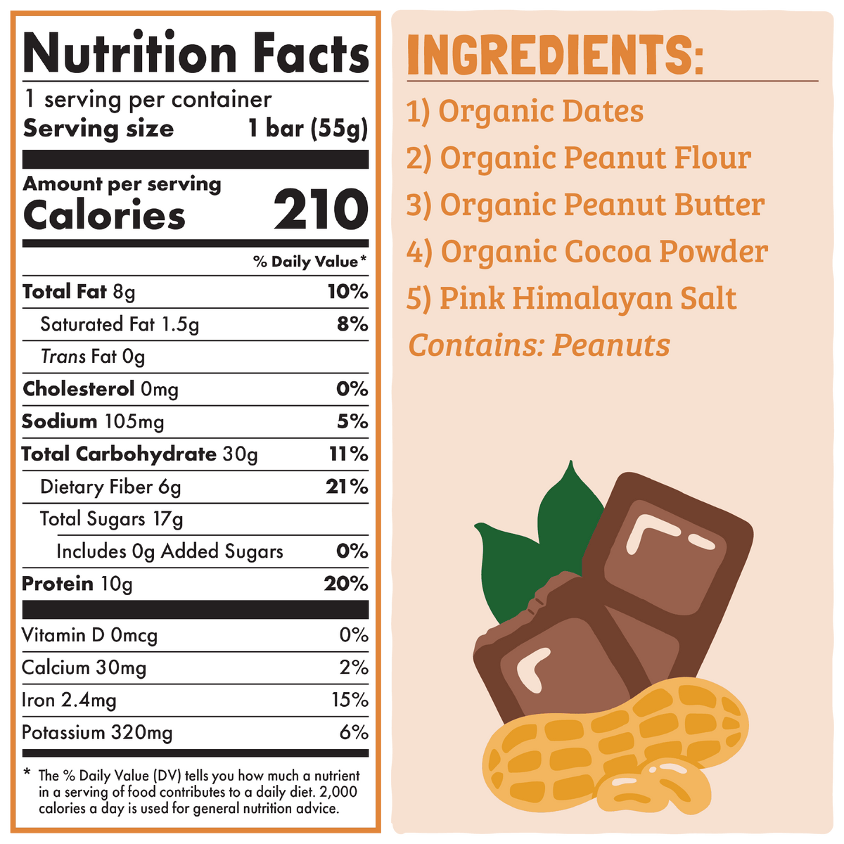 Skout Organic - Skout Organic Chocolate Peanut Butter Protein Bar | Vegan