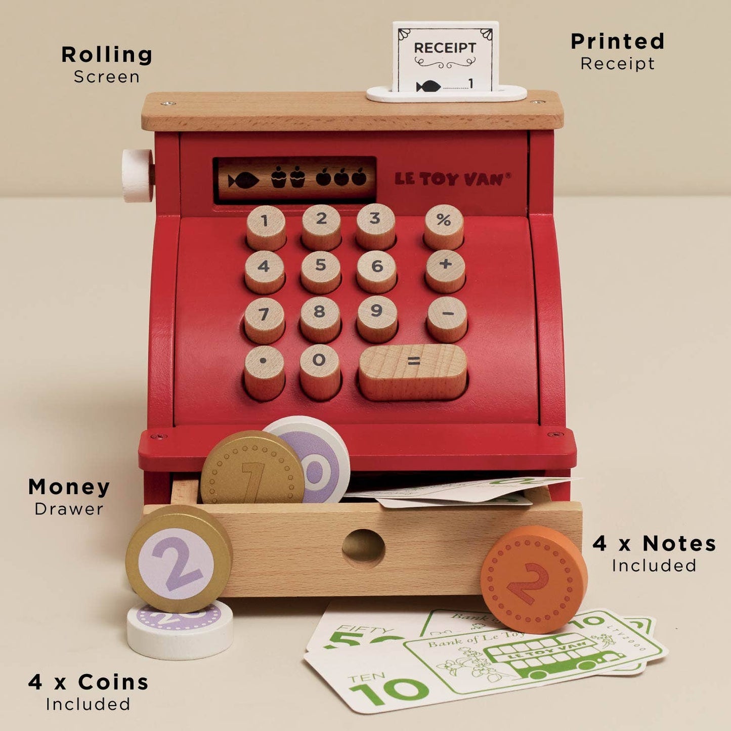 Le Toy Van, Inc. - Shop Till - Cash Register & Money