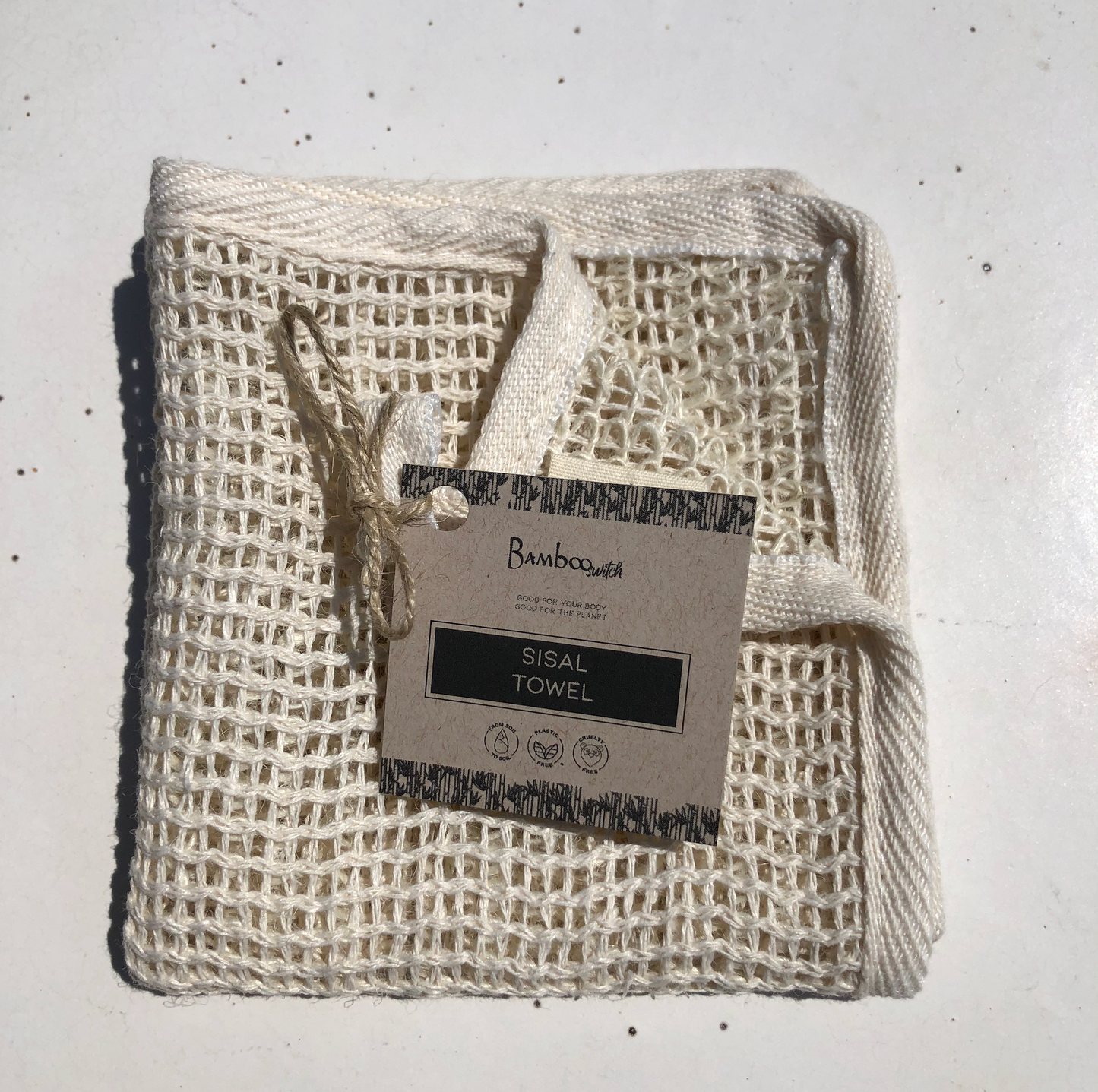 Bamboo Switch - Sisal Exfoliating Body Towel | Earth Day Bestseller