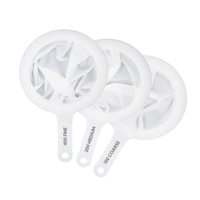 HIC - Harold Import Co. - HIC Kitchen Ultra-Fine Mesh Strainers, Set Of 3