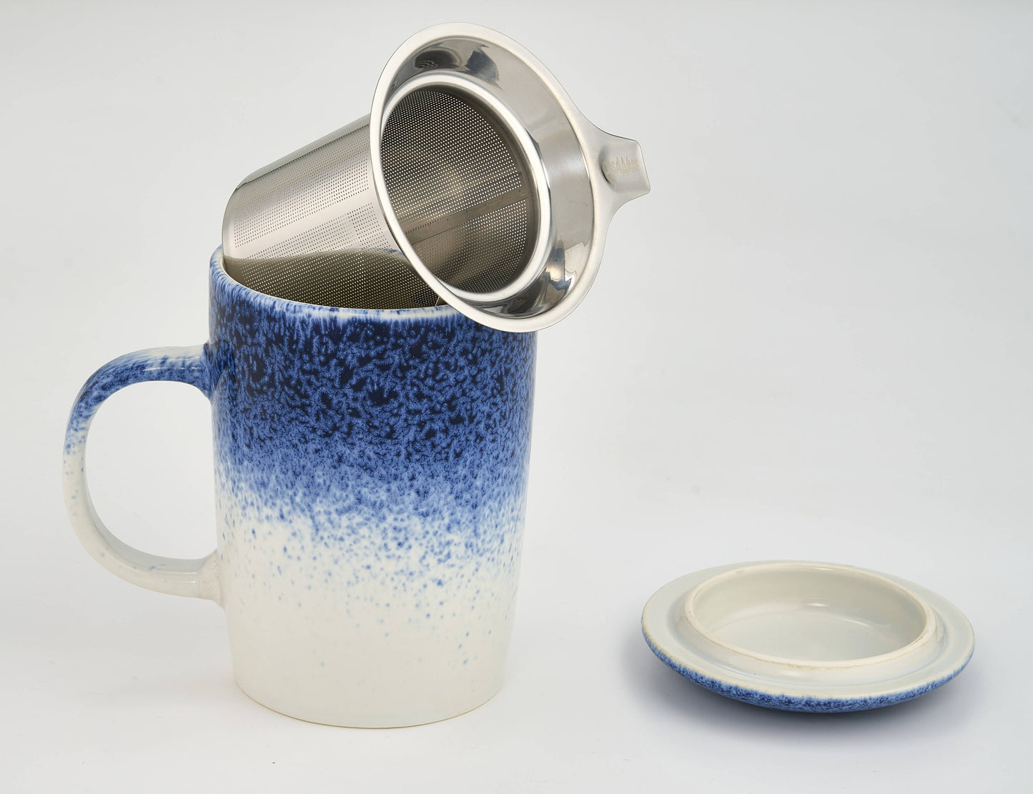 CasaWare - 16 oz Tea Infuser Mug CLOUD