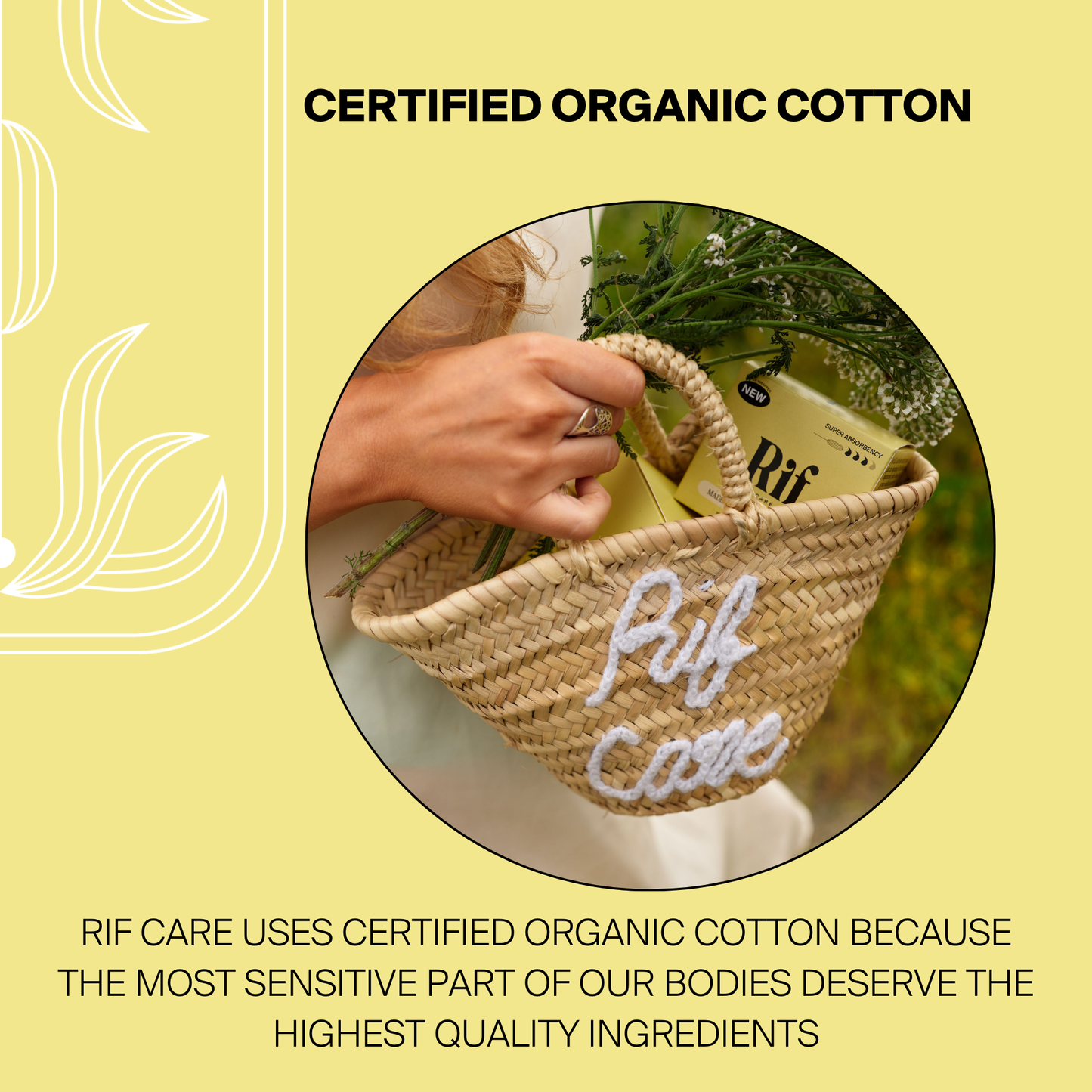 Rif Care - Super Absorbency Organic Non-Applicator Tampons (18 ct)