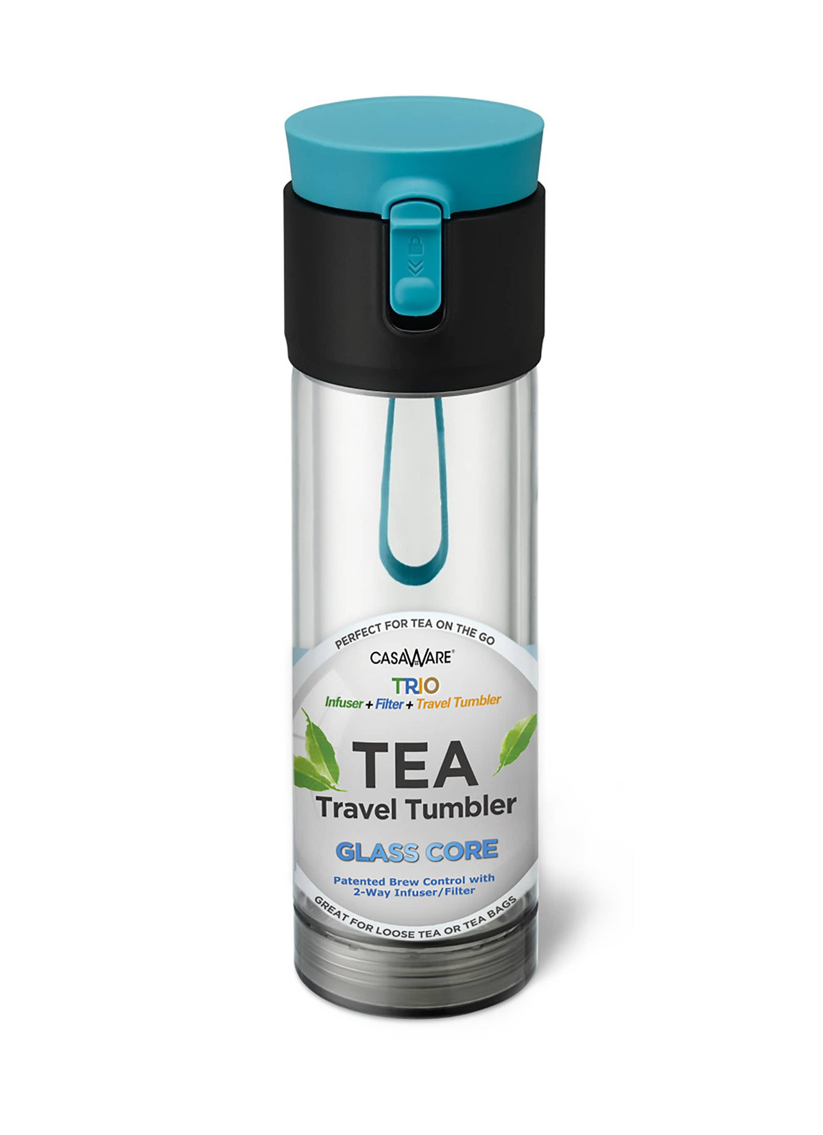 CasaWare - 12oz Trio Clear Tea Travel Tumbler