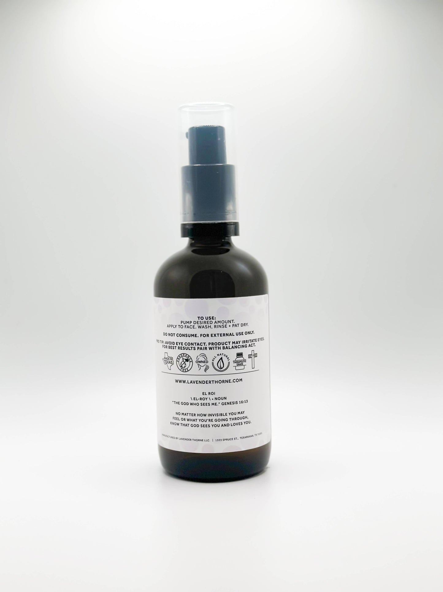 Lavender Thorne - Acne Wash Natural Facial Cleanser, Pore Unclogging
