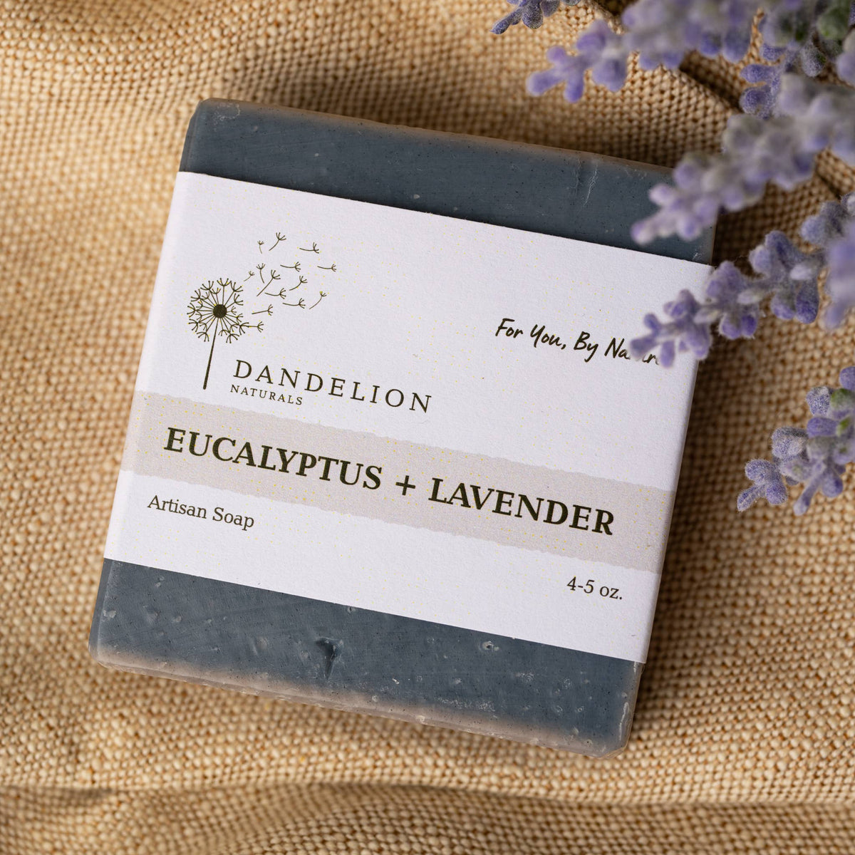 Dandelion Naturals - Eucalyptus Lavender Bar Soap | Essential Oil Only Soap Bar