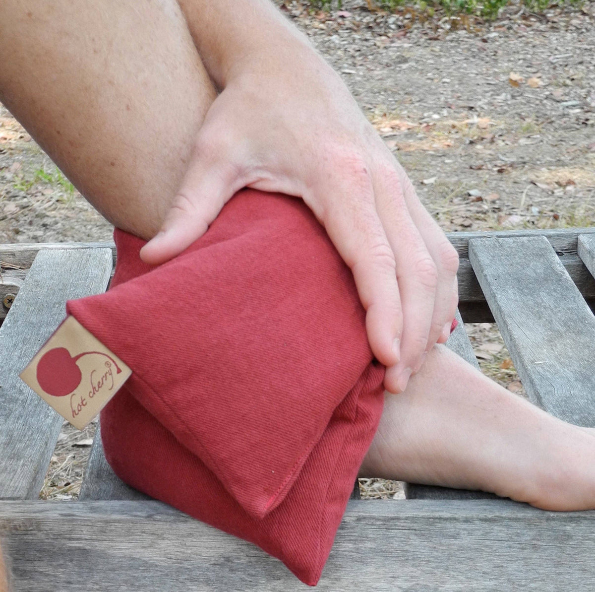 Hot Cherry Pillows - Neck Wrap in Red Denim