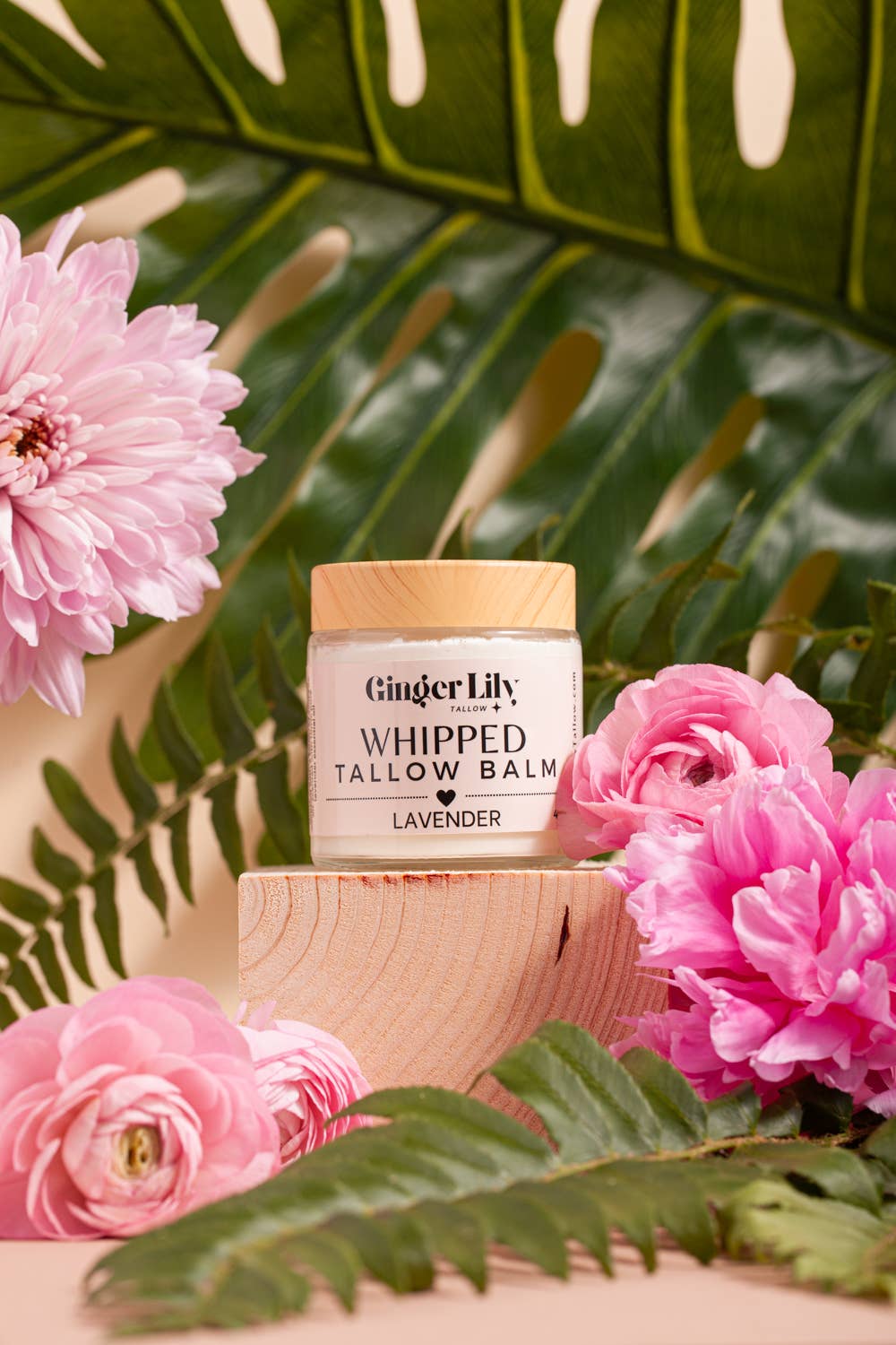 Ginger Lily Tallow - Whipped Tallow Balm - with organic grass fed+finished tallow