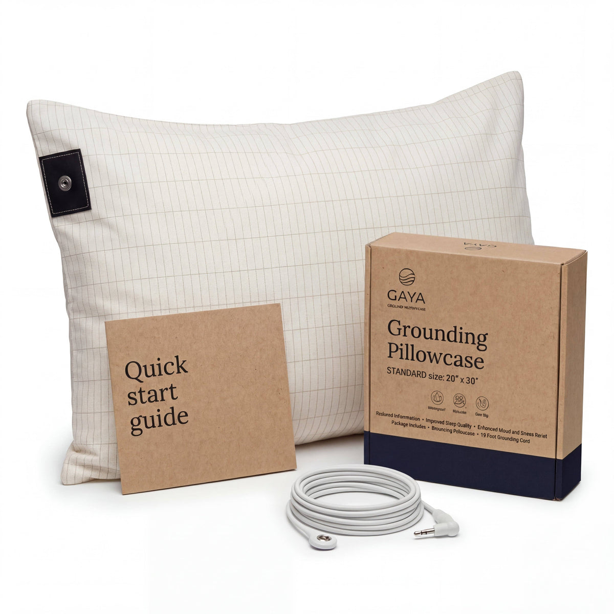 GAYA - Grounding Pillowcase - Improve Sleep & Reduce inflammation