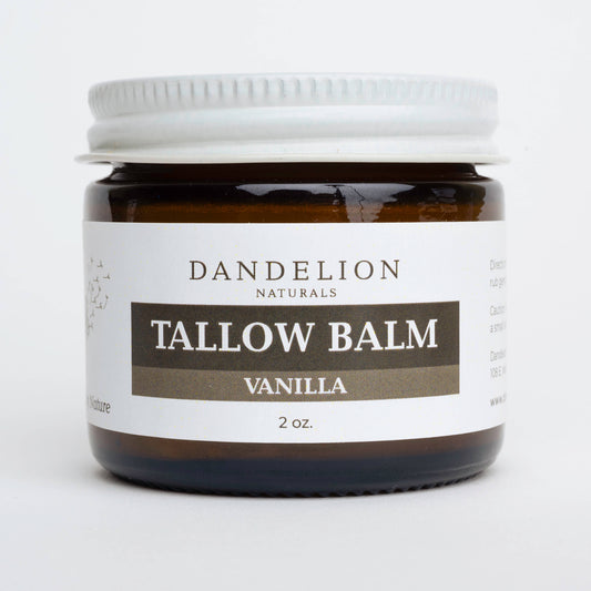 Dandelion Naturals - Grass Fed Tallow Balm with Organic Jojoba Oil & Vanilla