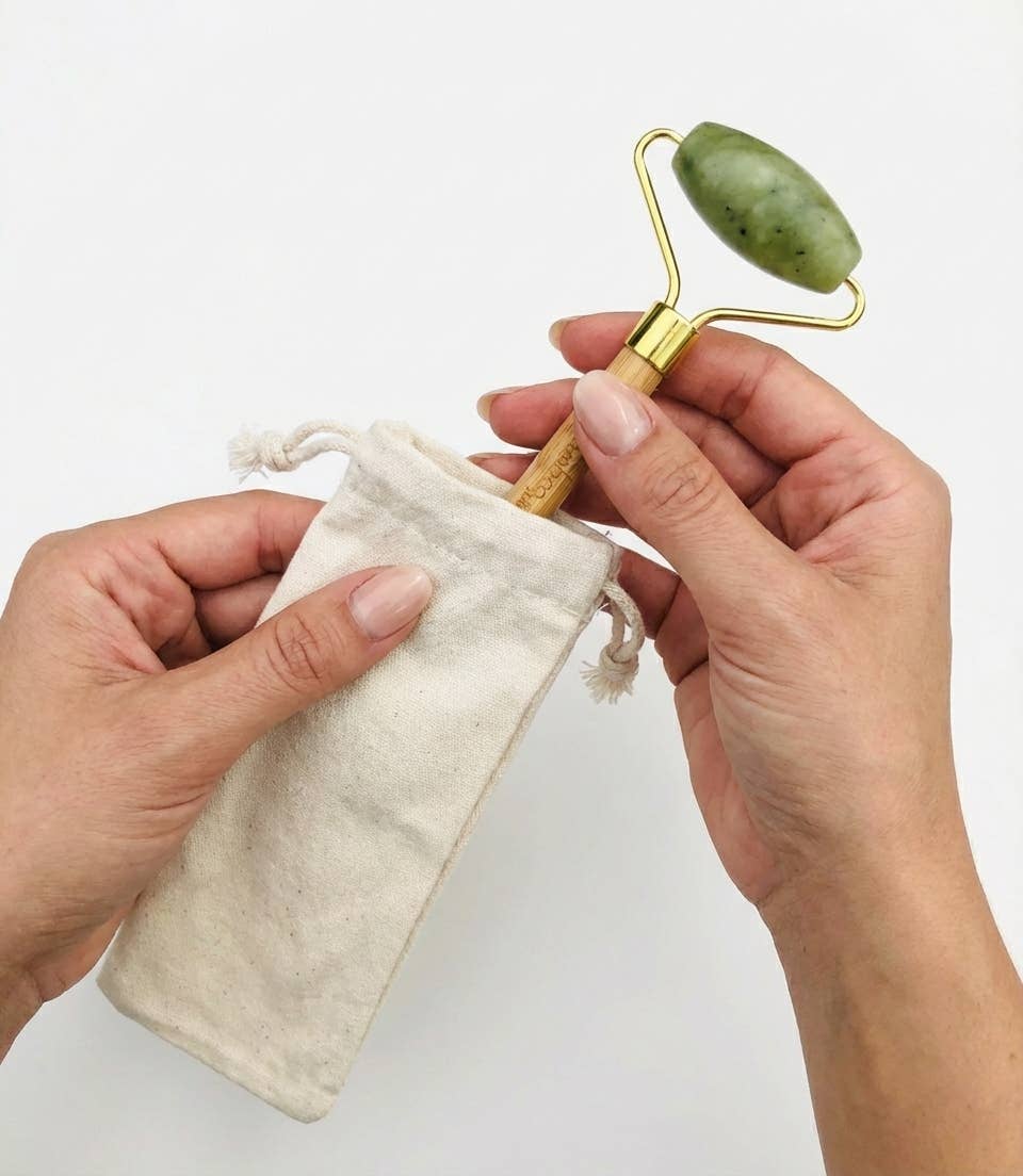 Bamboo Switch - Bamboo Facial Roller | Jade Stone | Earth Day Bestseller