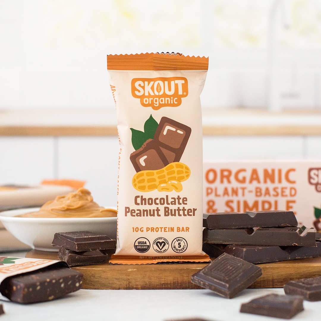 Skout Organic - Skout Organic Chocolate Peanut Butter Protein Bar | Vegan