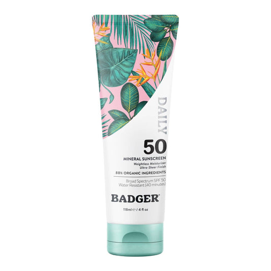 Badger - Badger Mineral Daily Sunscreen SPF 50, with Zinc Oxide