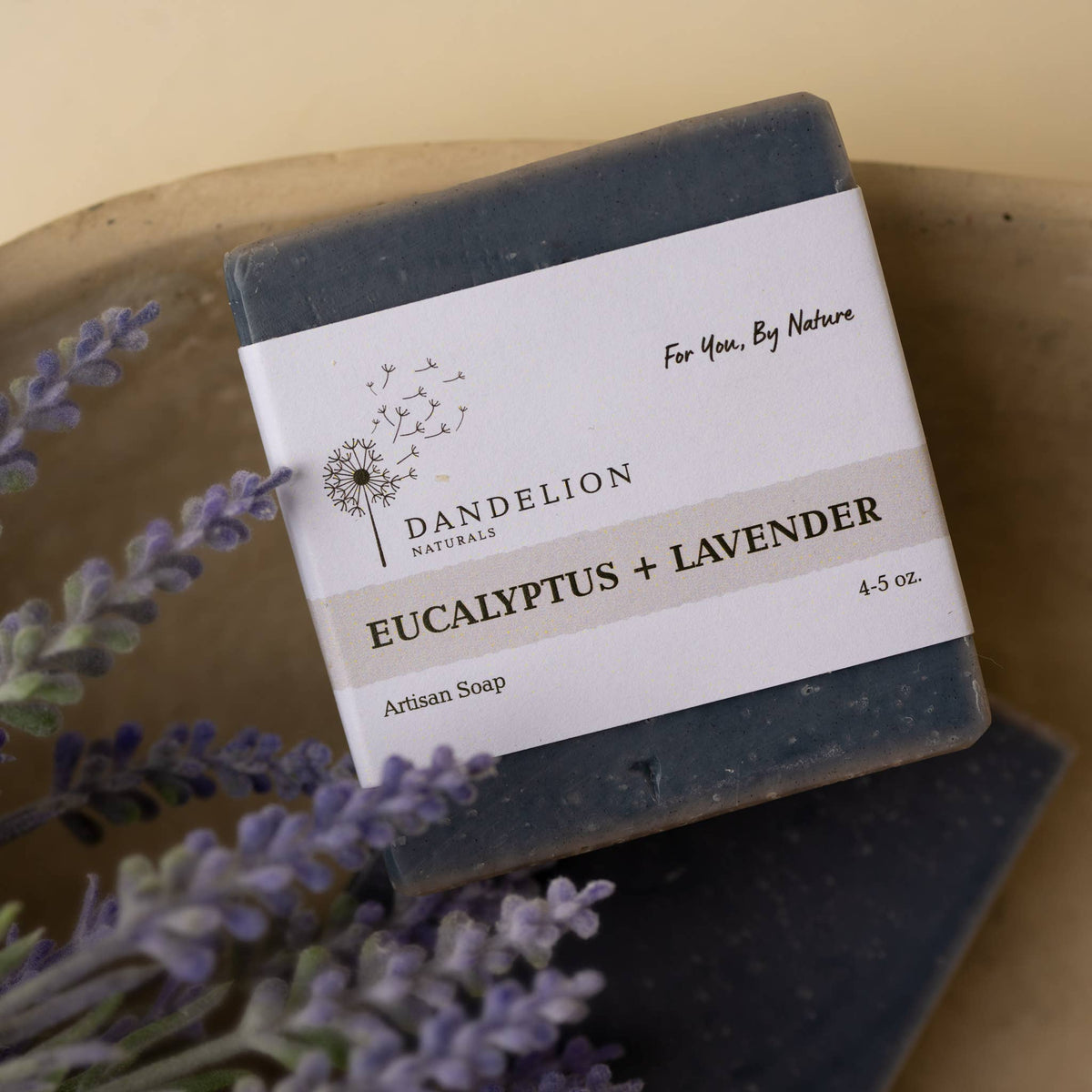 Dandelion Naturals - Eucalyptus Lavender Bar Soap | Essential Oil Only Soap Bar