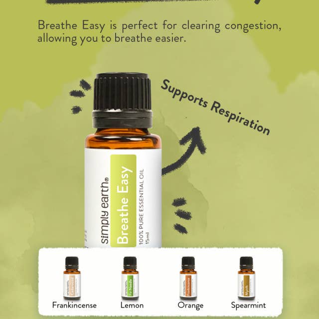 Simply Earth - Breathe Easy Essential Oil Blend
