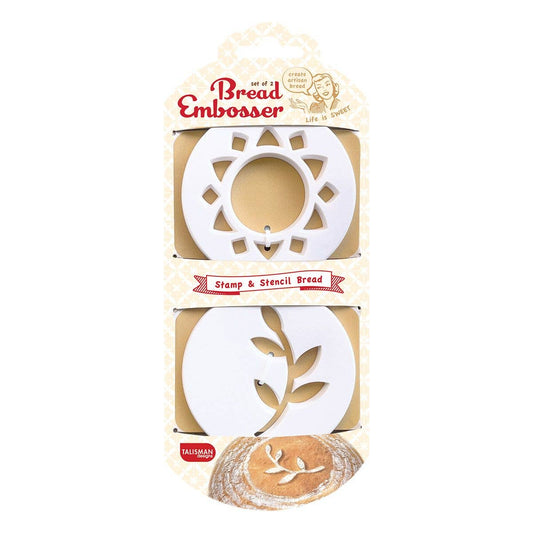 HIC - Harold Import Co. - Talisman Bread Embosser, Set Of 2