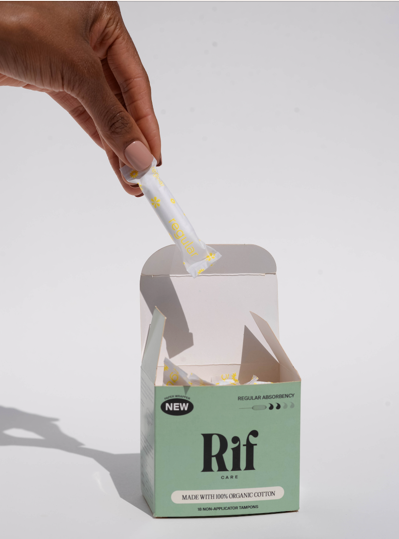 Rif Care - Regular Absorbency Organic Non Applicator Tampons  (18 ct)