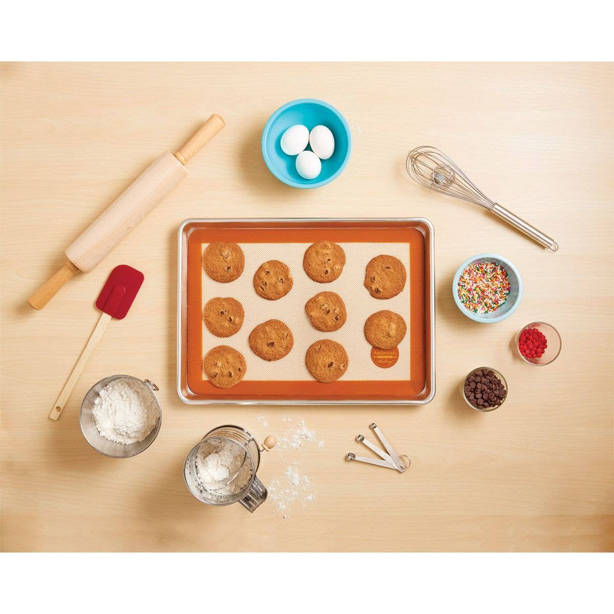 HIC - Harold Import Co. - Mrs. Anderson's Baking Non-Stick Silicone Baking Mat