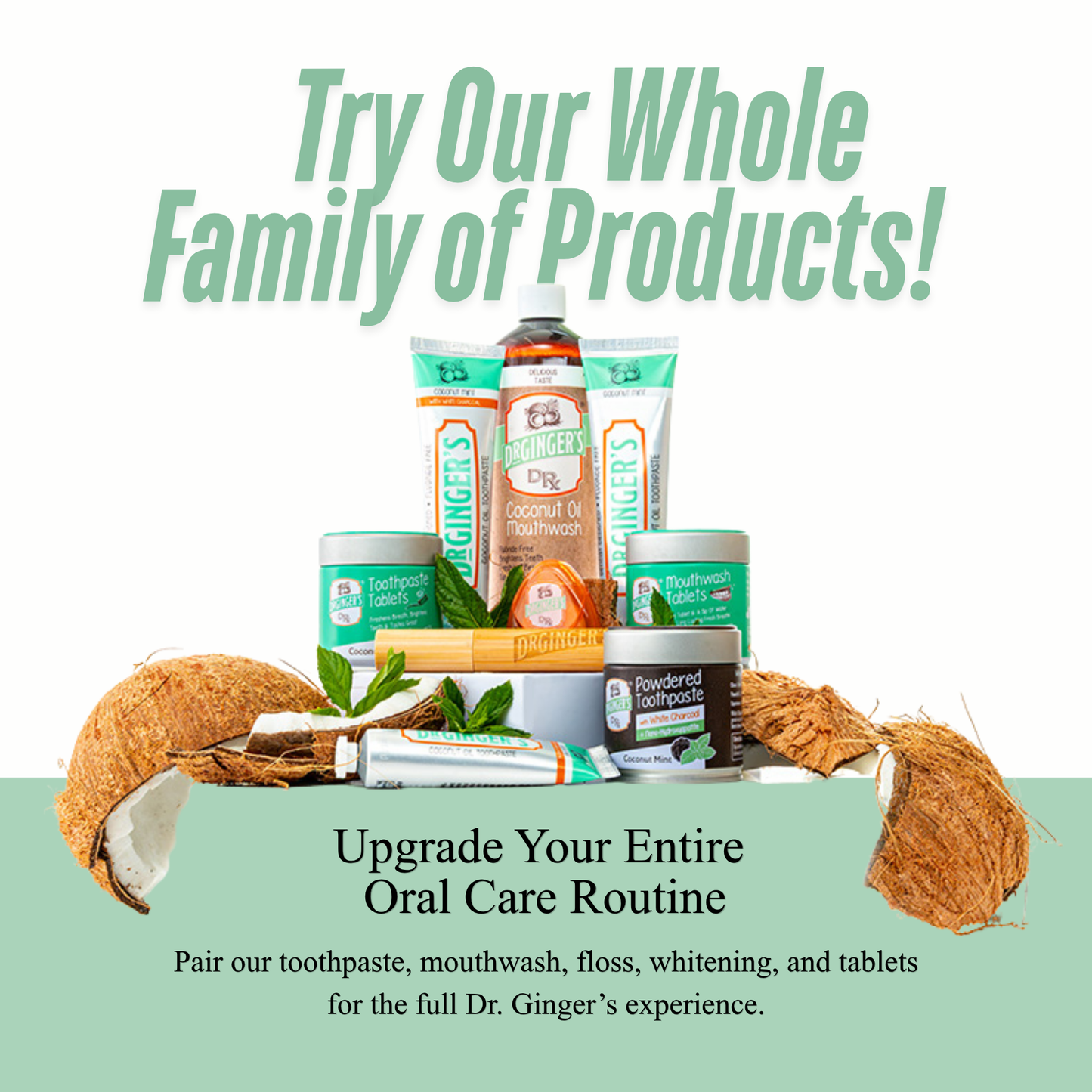 Dr. Gingers - Coconut Oil Mouthwash | Fluoride-Free Oil Pulling Mouthwash