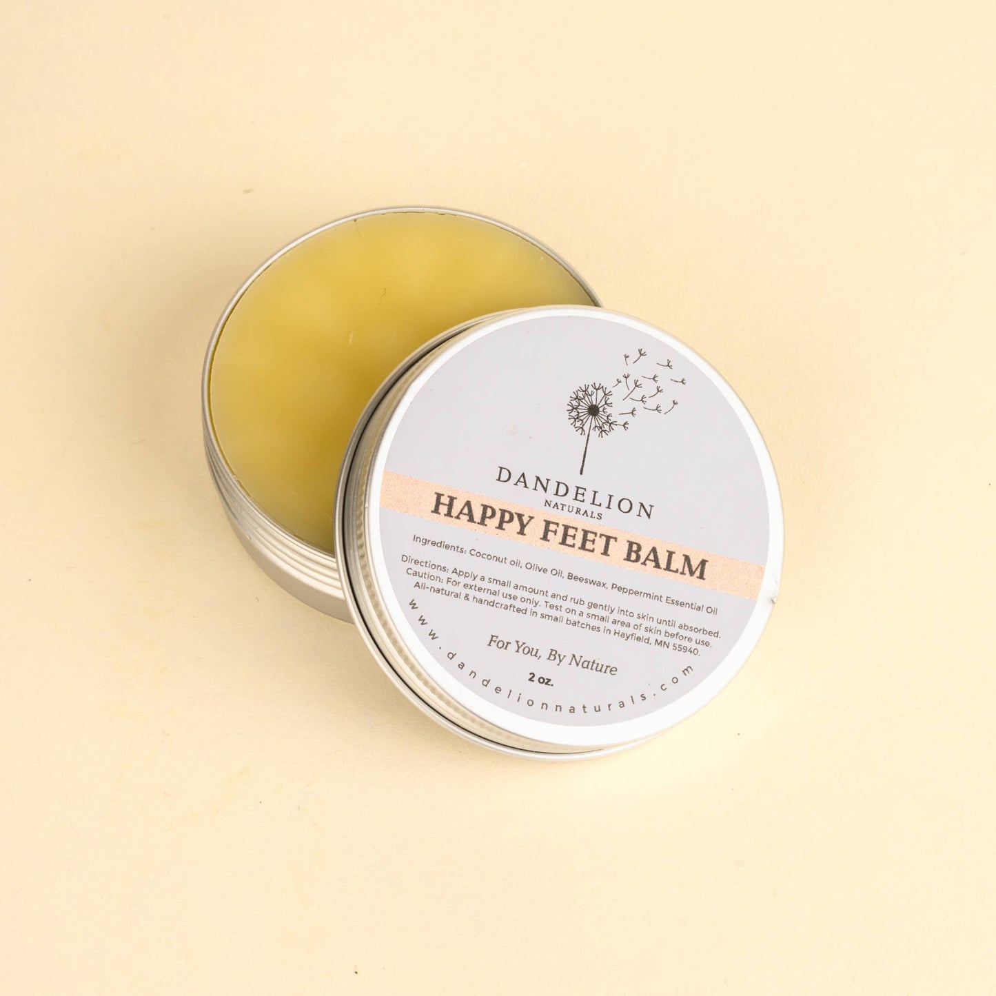 Dandelion Naturals - Heel Balm | Foot Moisturizer | Foot Salve | Foot Cream