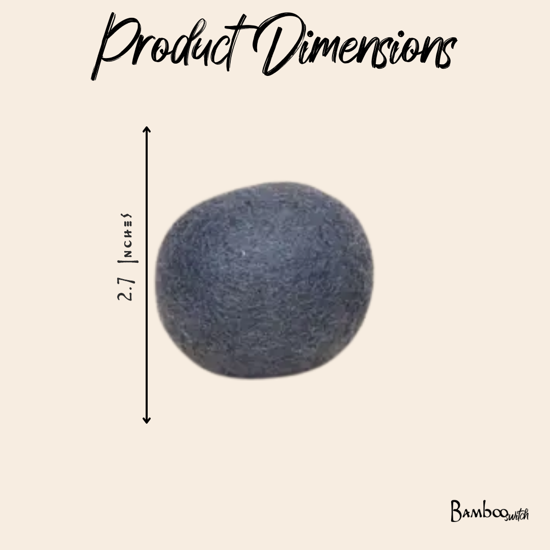 Bamboo Switch - Set of 6 Organic Wool Dryer Balls | Earth Day Bestseller