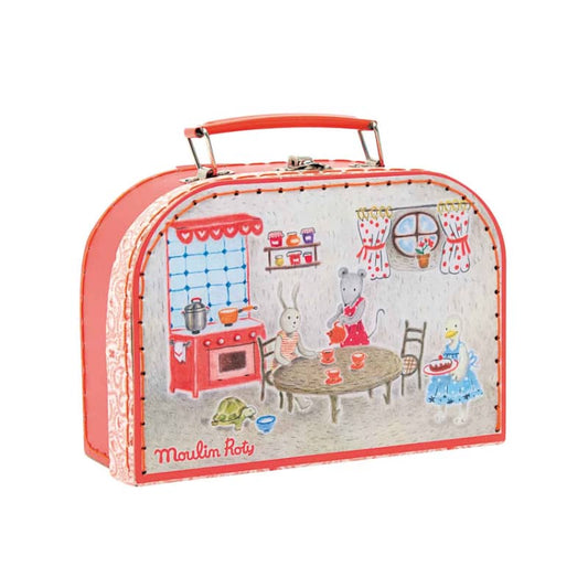 Speedy Monkey - Suitcase - Tea Party Ceramic Set The Big Family - Moulin Roty