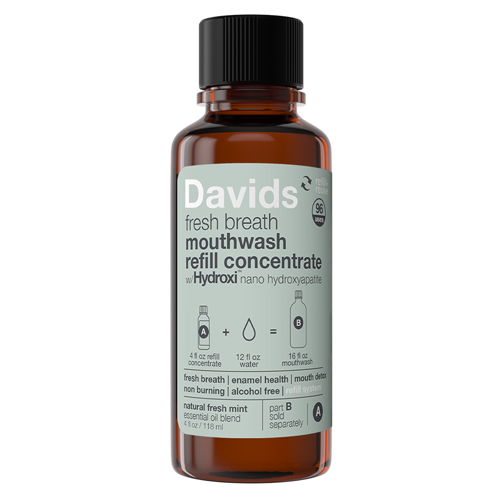 Davids Health Sciences, Inc - Davids Hydroxi™ fresh breath mouthwash - natural fresh mint : Mouthwash refill concentrate