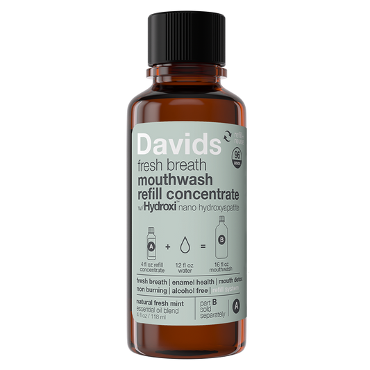 Davids Health Sciences, Inc - Davids Hydroxi™ fresh breath mouthwash - natural fresh mint : Mouthwash refill concentrate