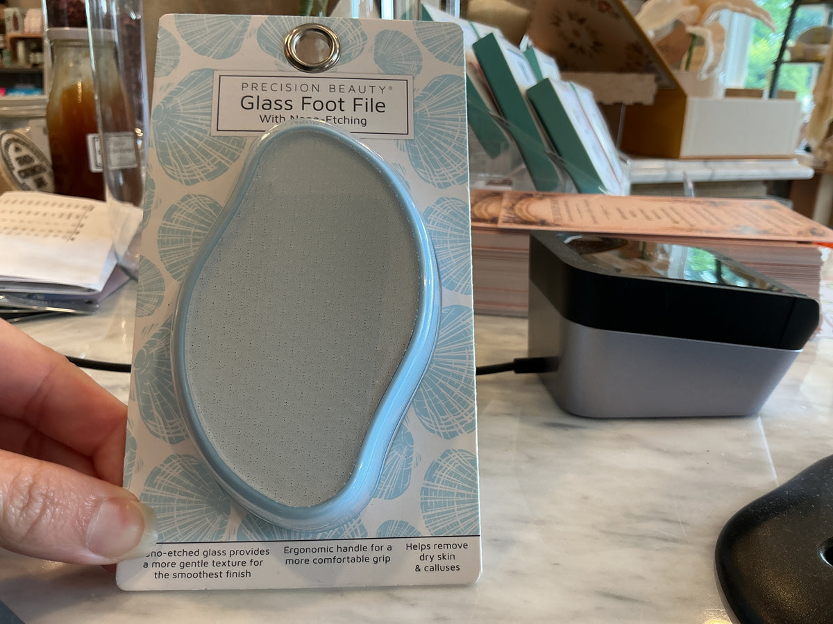 Glass foot file