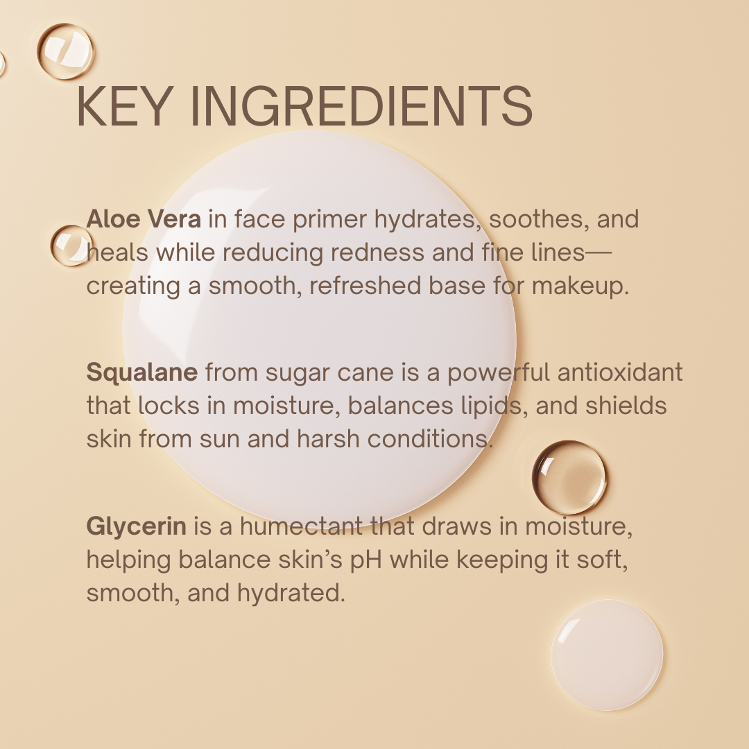 Taylor Made Organics - Face Primer | Clean Makeup Primer with Aloe Vera & Squalane