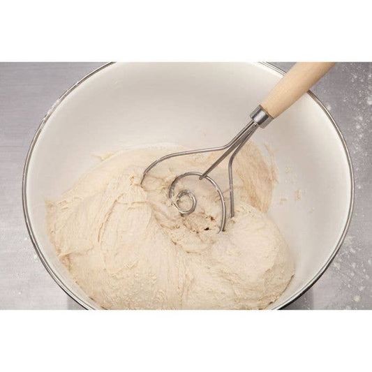 HIC - Harold Import Co. - Dough Whisk – 12in Stainless Steel Bread & Batter Mixer